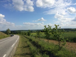 Pleasant undulating country roads in the Eure & Loir.