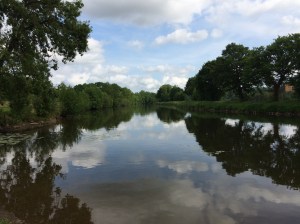 The peaceful river Oust.