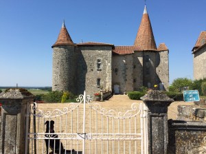The Chateau at Chillac - "attention au chien".