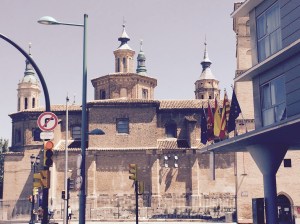 The Islamic origin of the architecture is evident.