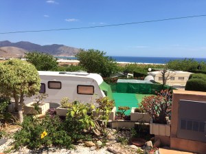 The view from the garden of Barry's casita.