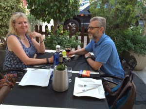 We both subconsciously knew it was a special occasion - our 33rd wedding anniversary.