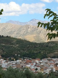 View from Beas de Granada campsite.