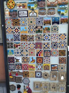 Fridge magnets for sale on San Matias Realejo.