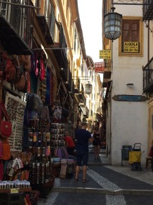 Calle Elvira - the souk in old Granada. 