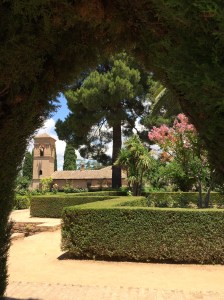 Alhambra Palace gardens.