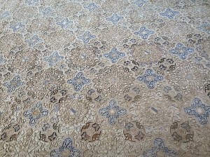 Incredible intricate geometrical design on walls of every room in the Nasrid Palace. 