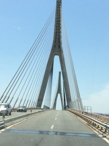 The bridge over Rio Guadiana at Avamonte crossing over to Portugal.