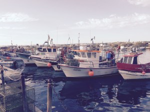 The picturesque fishing port of Olhao.
