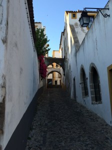 Narrow medieval winding lanes.