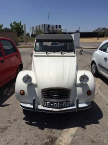 Coming back from the car wash, we spot a great little 2 CV.