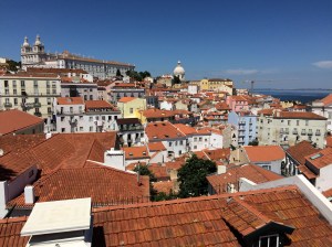 The magnificent view of Lisbon from Sao Miguel.