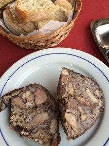 The wholesome country starter of tightly-packed meat and rice at the Verandas Verdes restaurant.