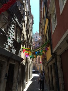 The narrow streets of the poor quarter.