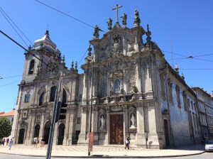 The Igreja da Carmelitas and the Igreja da Carmo right next to each other.