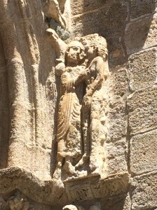 Unusual depictions on the outside of the Cathedral.