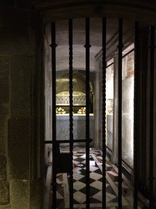 The sepulcher holding the remains of St James.