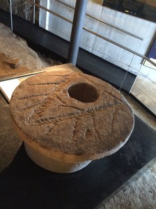 The original Roman giant stone lamp which was used in the lighthouse