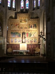 The alter-piece in Leon Cathedral.