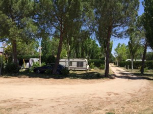 The relaxing campsite at Castrojeriz, on the Camino de Santiago trail, which was becoming a recurring theme during our tour of Spain.