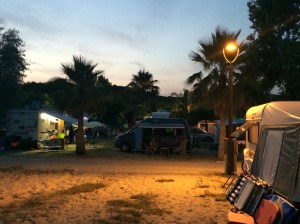 The coast at last - and our breezy campsite right by the sea!