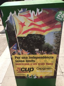 Poster campaigning for Catalonian independence.