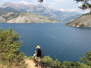 We took the footpath down to the lake for extra exercise!
