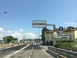 Arrival in Alessandria.