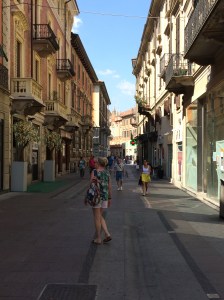 The Corso Roma in Alessandria.