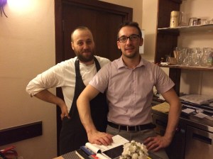 Great service from Matteo the chef and Simone.
