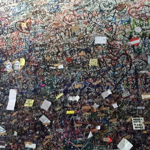 Just a few of the thousands of messages to Juliet left by tourists.