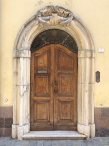 A splendid doorway in Pedaso.