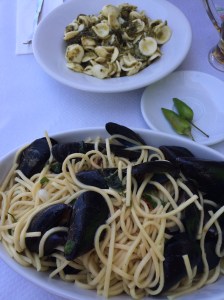 The 'troccoli con cozze' and 'orecchiette alle cime di rape'. Reasonably-priced.
