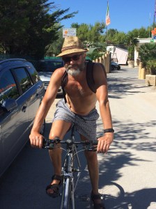 Cycling into Vieste.