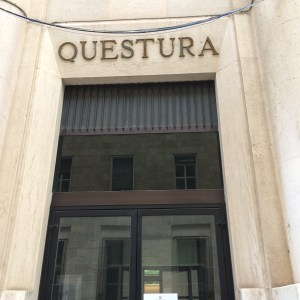 The 'Questura' or police station where all records of passport applications are kept.