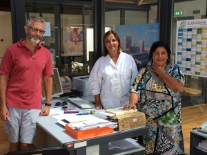 The incredibly kind and helpful Ms Rossella Perna and Ms Mariolina Pansini at the Archivio di Stato, Bari.
