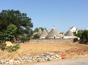 Trulli in Locorotondo (the round place) on the way from Albarobello to Lecce.