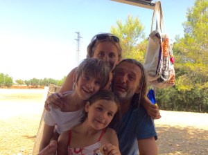 Guillame, Fabienne, Julos and Salome who we got to know after they 'found their arbaro bello'!