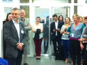 Flavio's farewell at Macmillan's in London in April.