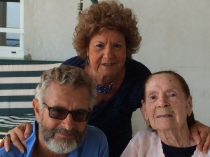 Flavio with aunt Rita and cousin Silvana.