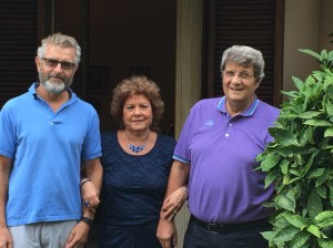 With Silvana and husband Giampiero.
