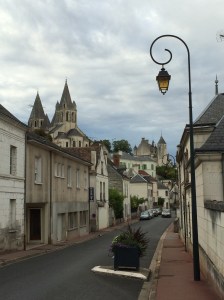The medieval town of Loches on the Indre river.