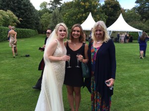 Judith and Catherine with Daisy on her big day.